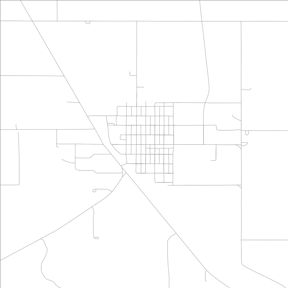 ROAD MAP OF DOWNEY, IDAHO BY MAPBAKES