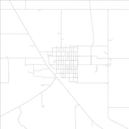 ROAD MAP OF DOWNEY, IDAHO BY MAPBAKES