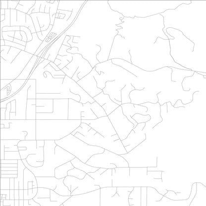 ROAD MAP OF GRANITE HILLS, CALIFORNIA BY MAPBAKES