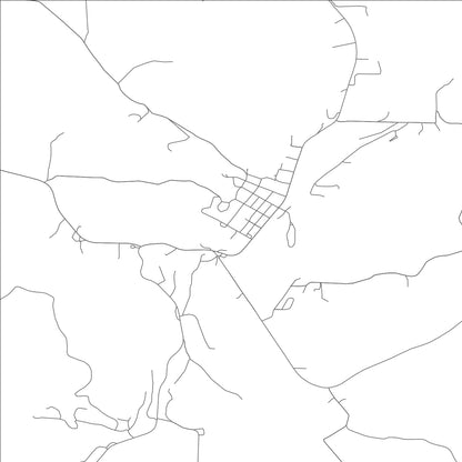 ROAD MAP OF LANAGAN, MISSOURI BY MAPBAKES