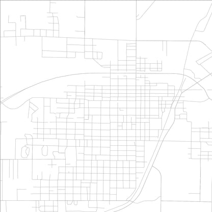 ROAD MAP OF HARRISBURG, ILLINOIS BY MAPBAKES