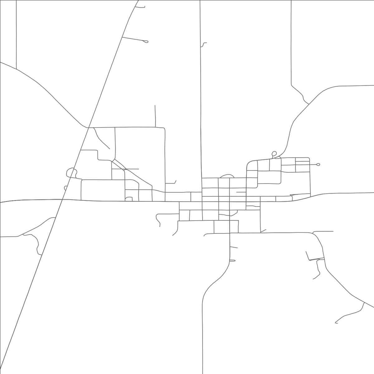 ROAD MAP OF LANCASTER, MISSOURI BY MAPBAKES