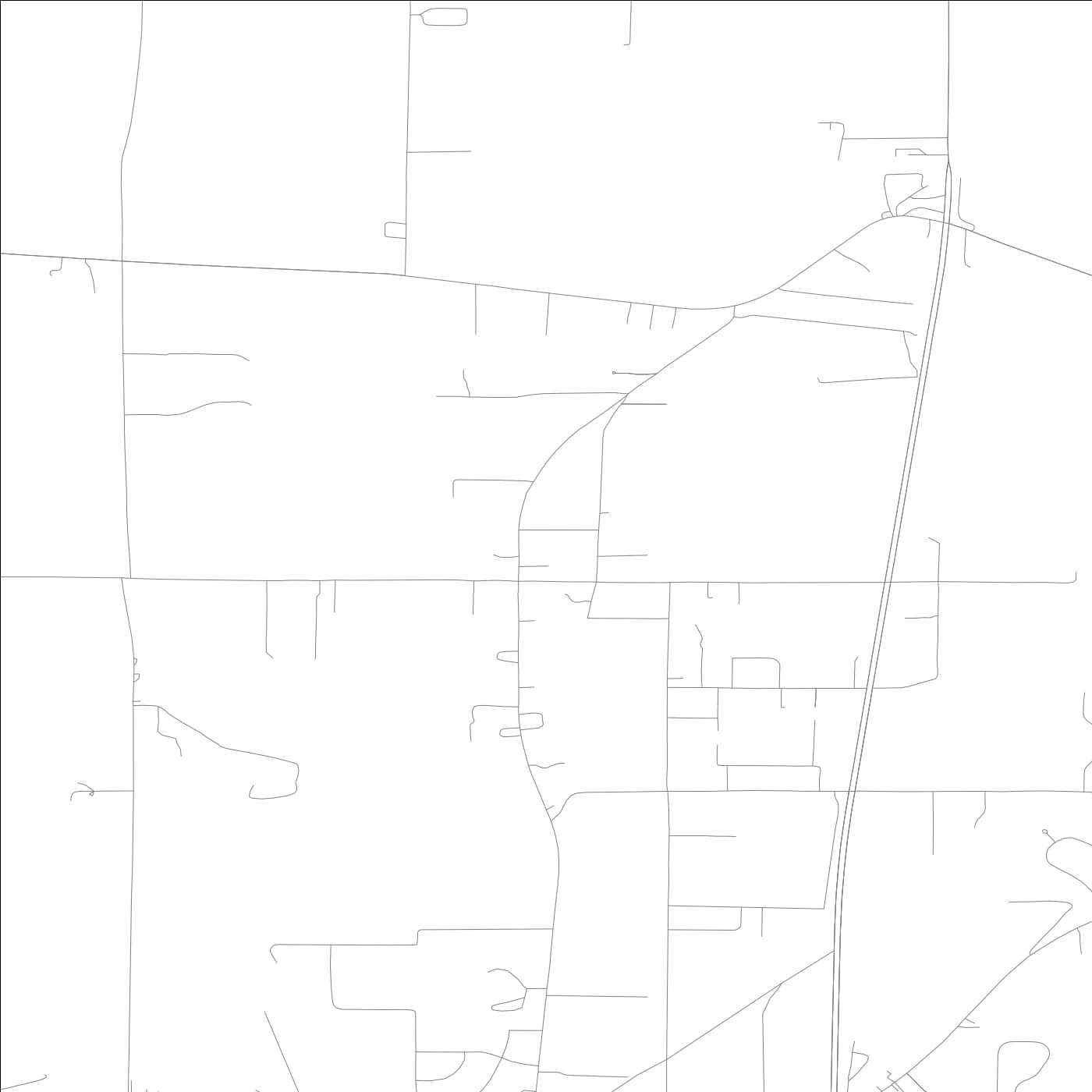 ROAD MAP OF HARRISON, ILLINOIS BY MAPBAKES