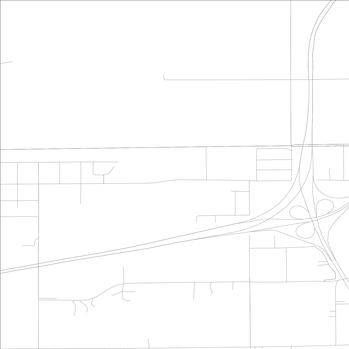 ROAD MAP OF HARRISTOWN, ILLINOIS BY MAPBAKES