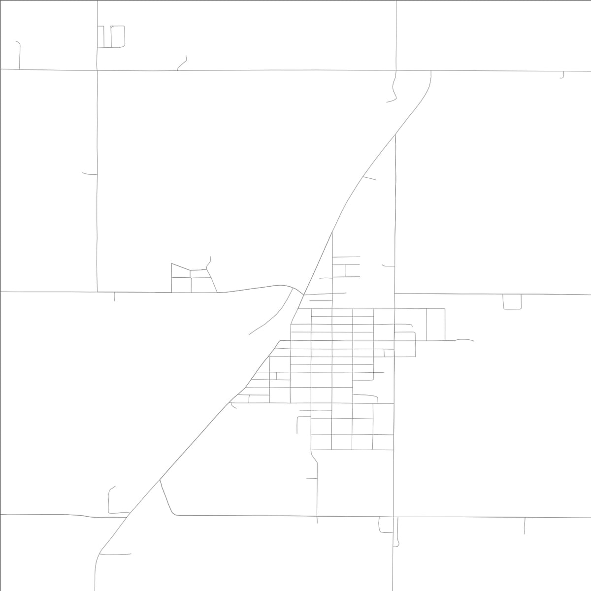 ROAD MAP OF MANILLA, LOWA BY MAPBAKES