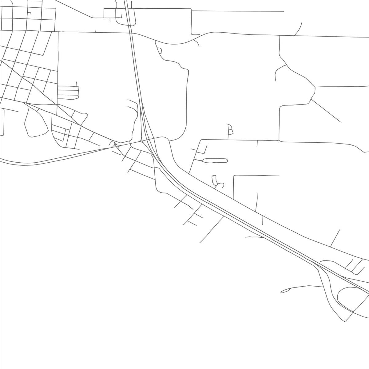 ROAD MAP OF LEADINGTON, MISSOURI BY MAPBAKES