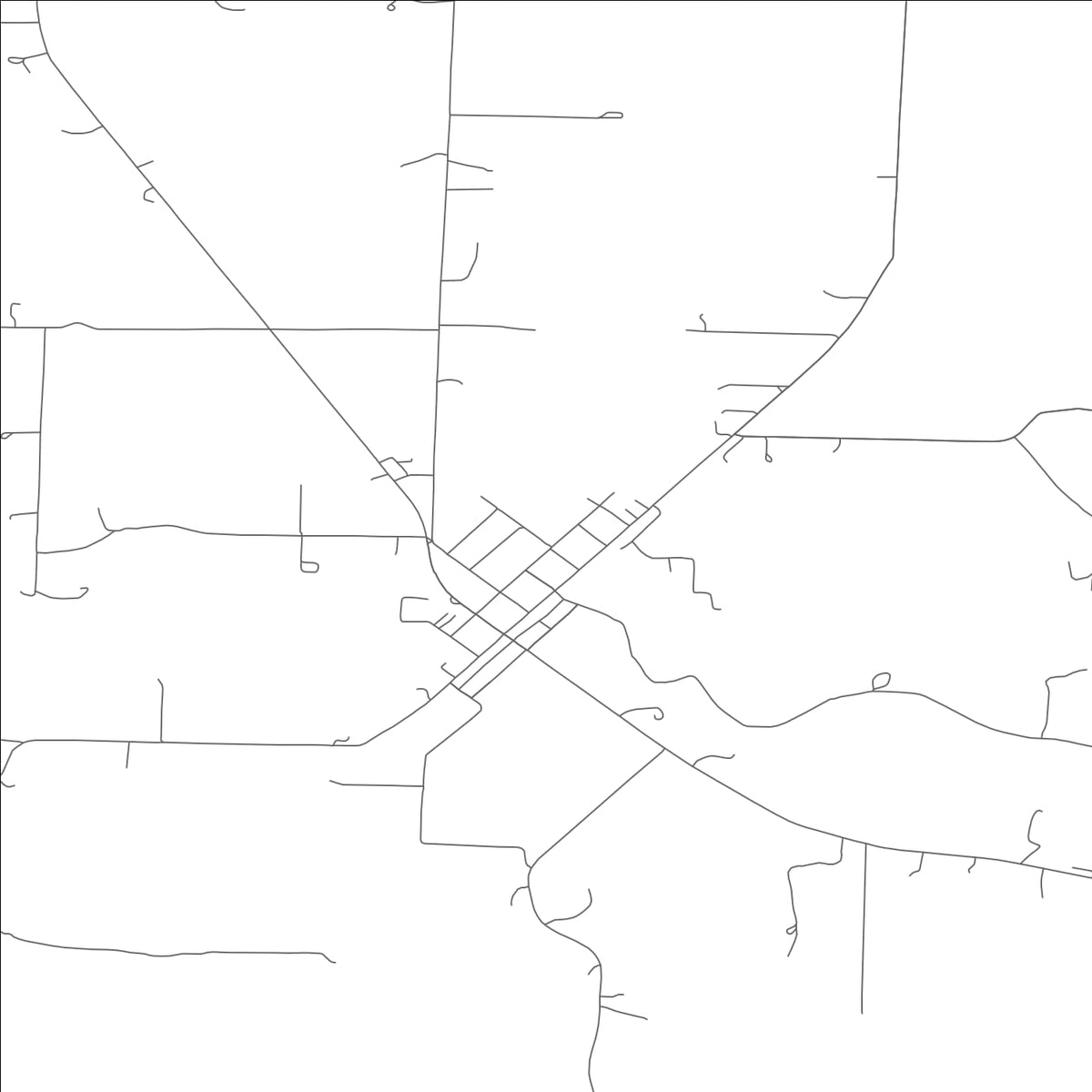 ROAD MAP OF LEASBURG, MISSOURI BY MAPBAKES