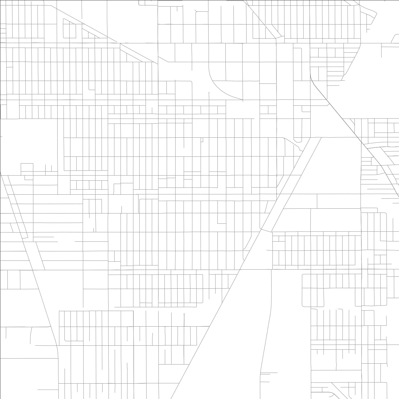 ROAD MAP OF HARVEY, ILLINOIS BY MAPBAKES