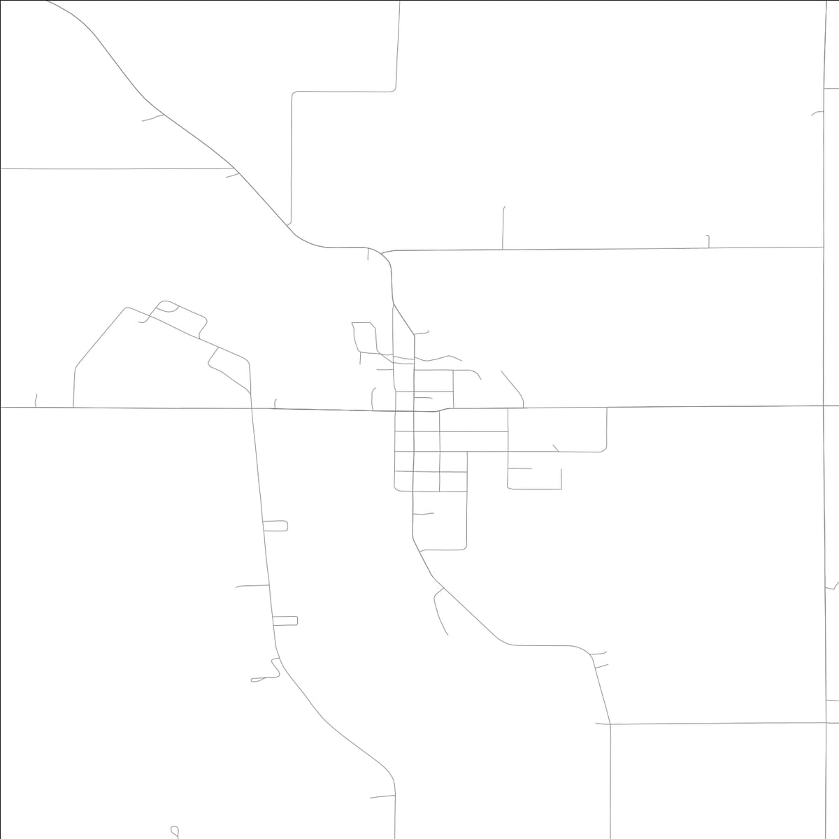 ROAD MAP OF MARBLE ROCK, LOWA BY MAPBAKES