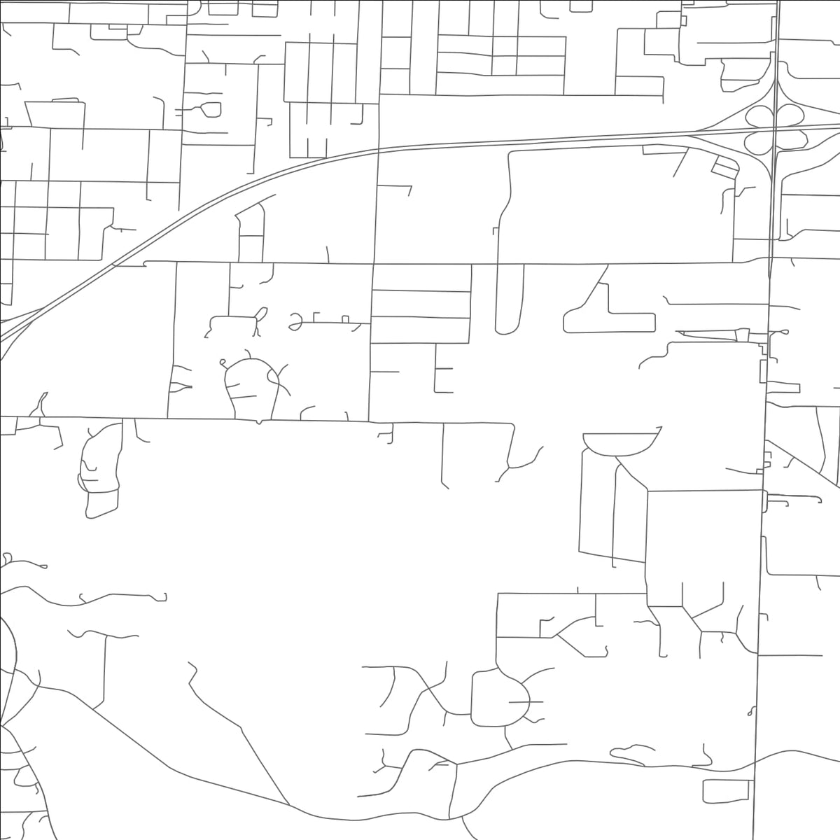 ROAD MAP OF LEAWOOD, MISSOURI BY MAPBAKES