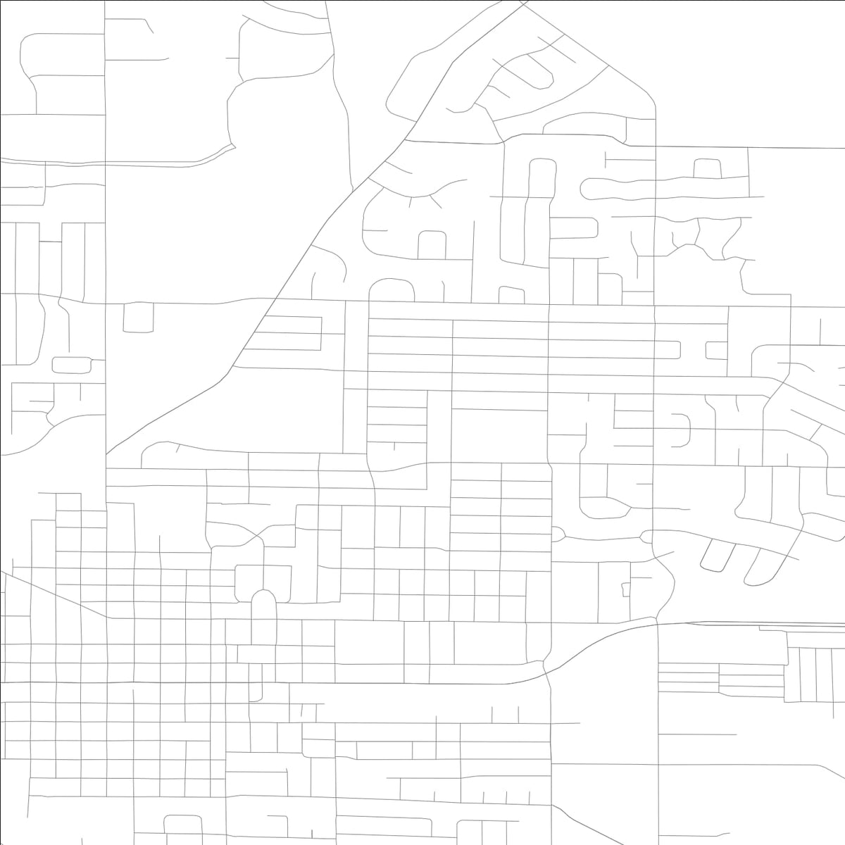 ROAD MAP OF MARION, LOWA BY MAPBAKES