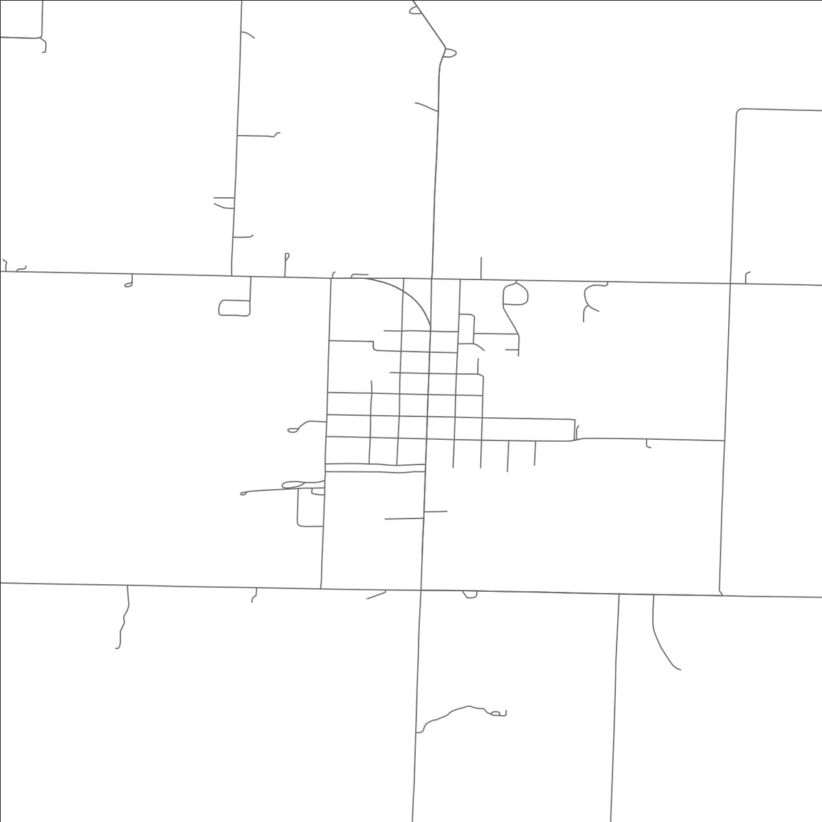 ROAD MAP OF LEETON, MISSOURI BY MAPBAKES