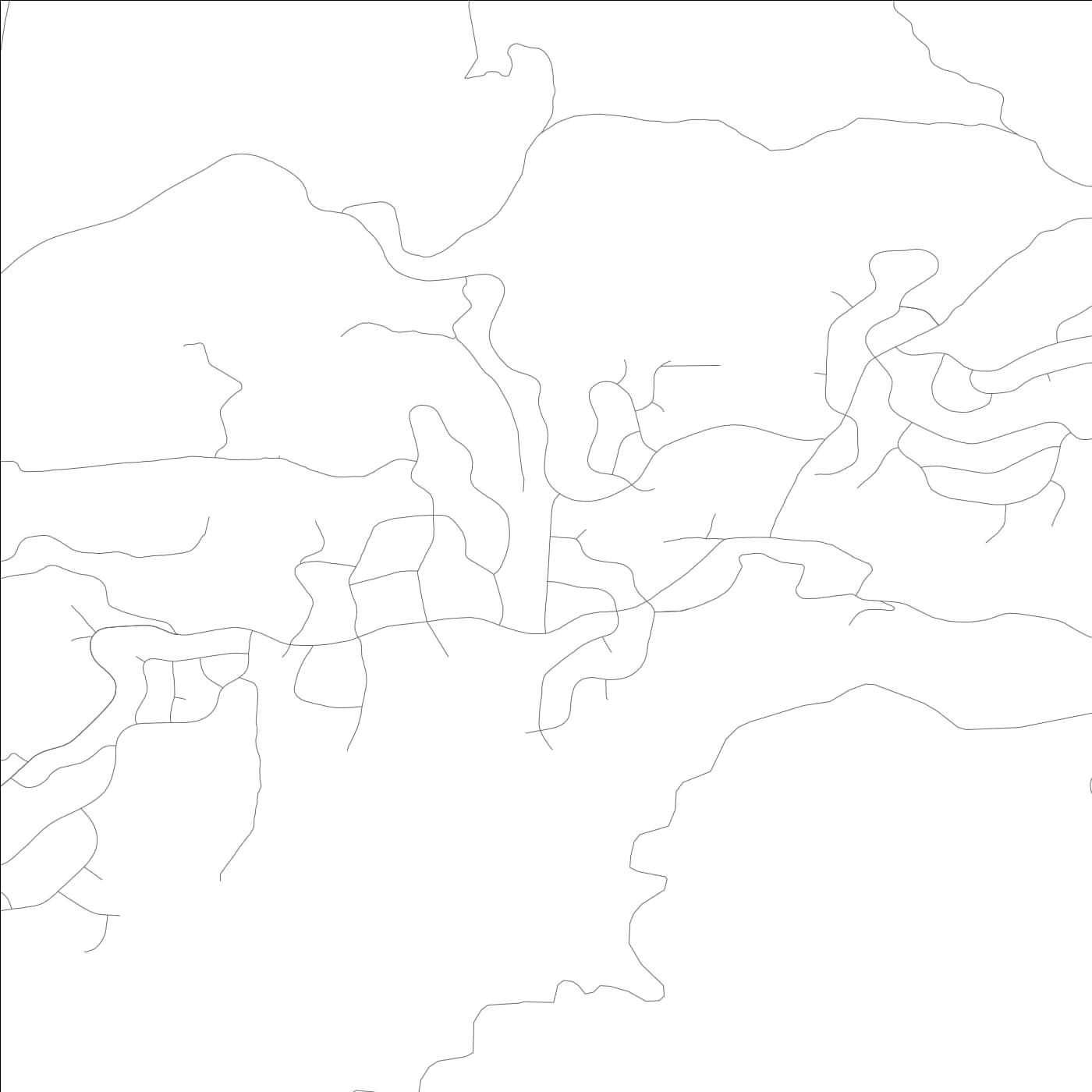 ROAD MAP OF GRIZZLY FLATS, CALIFORNIA BY MAPBAKES