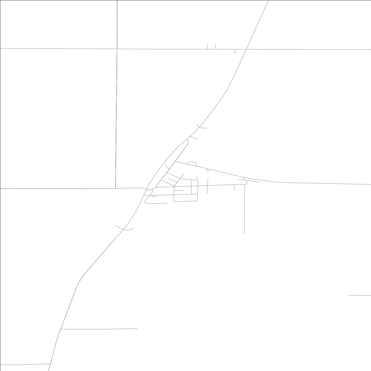 ROAD MAP OF MARTELLE, LOWA BY MAPBAKES