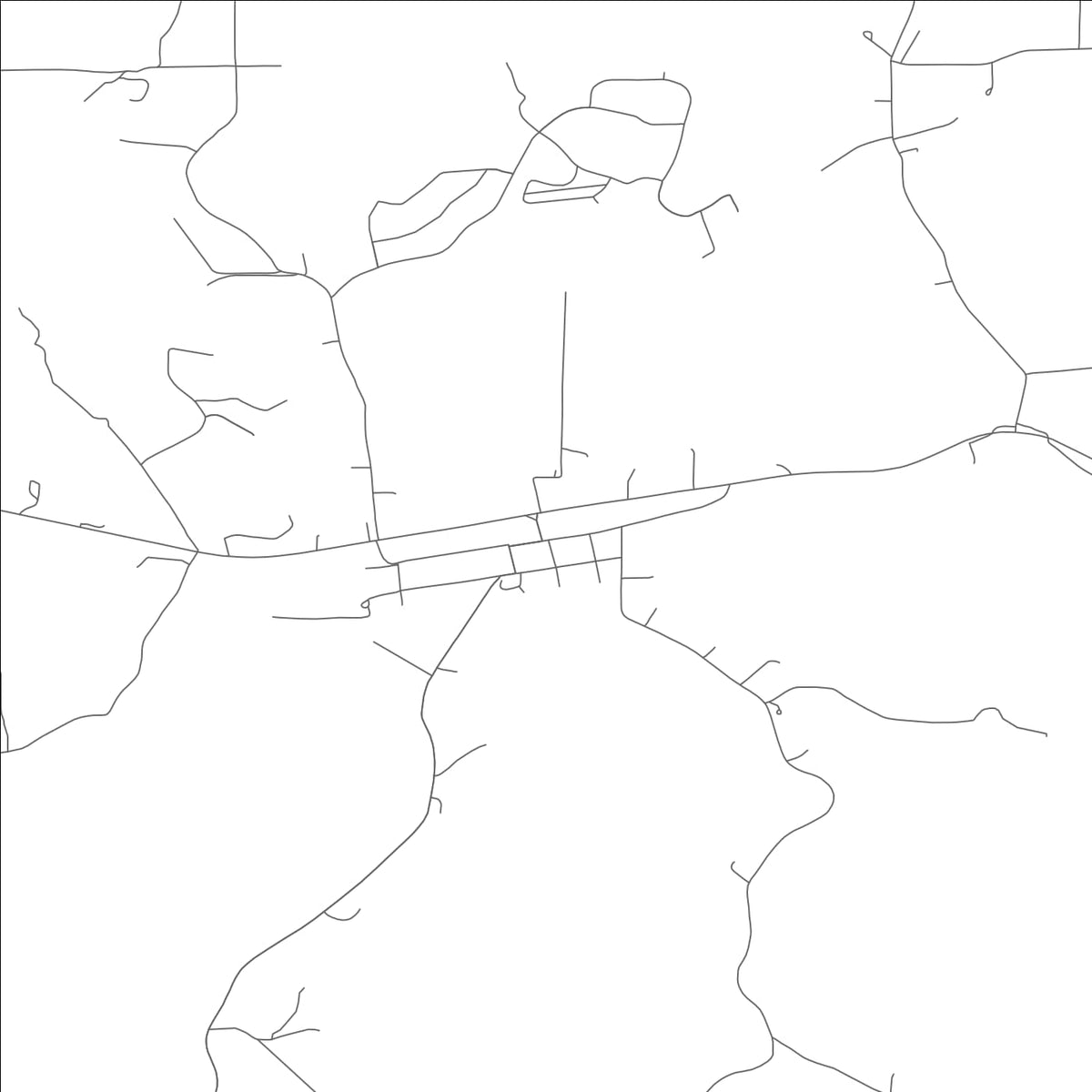 ROAD MAP OF LESLIE, MISSOURI BY MAPBAKES