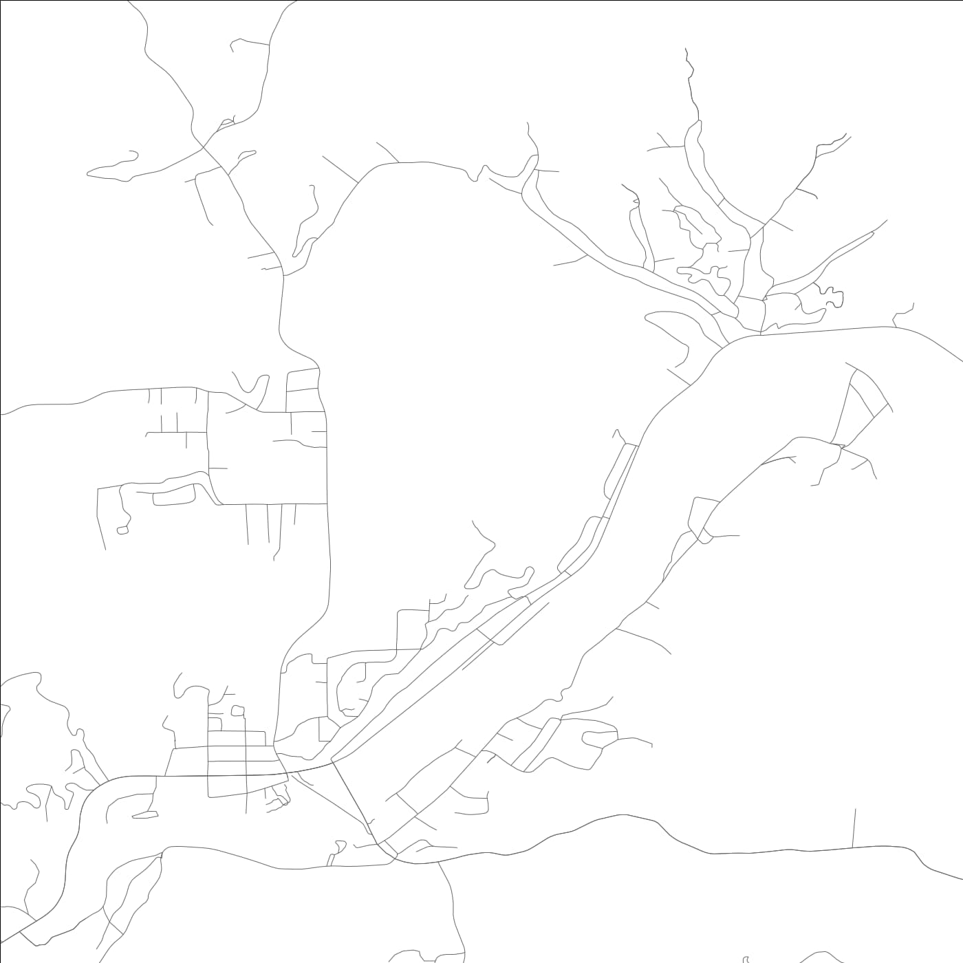 ROAD MAP OF GUERNEVILLE, CALIFORNIA BY MAPBAKES