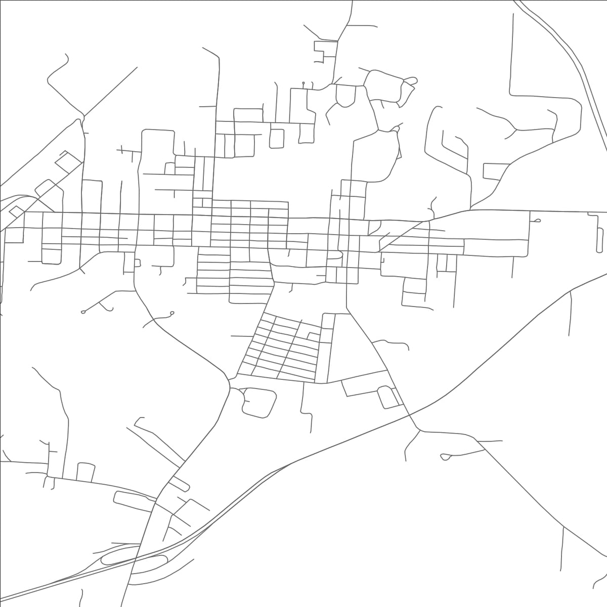 ROAD MAP OF LEXINGTON, MISSOURI BY MAPBAKES