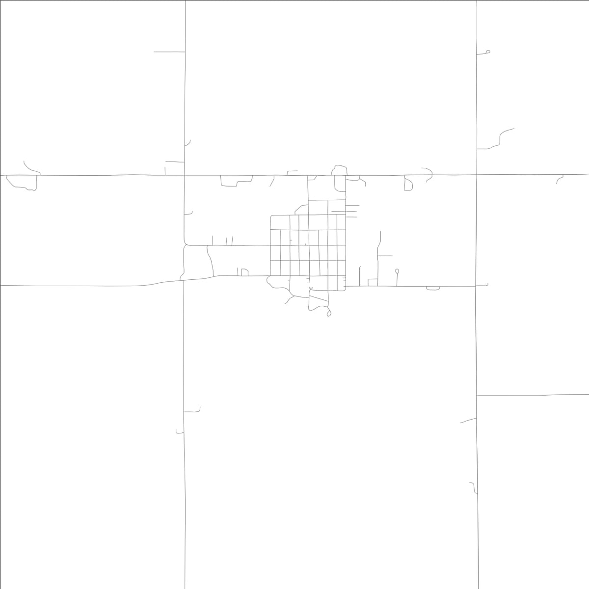 ROAD MAP OF MASSENA, LOWA BY MAPBAKES