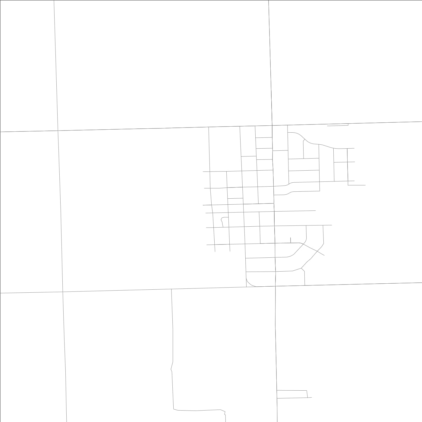 ROAD MAP OF HERSCHER, ILLINOIS BY MAPBAKES