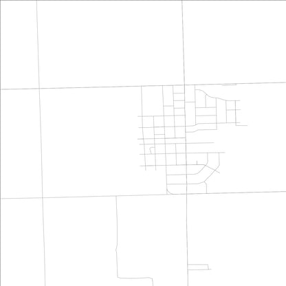 ROAD MAP OF HERSCHER, ILLINOIS BY MAPBAKES