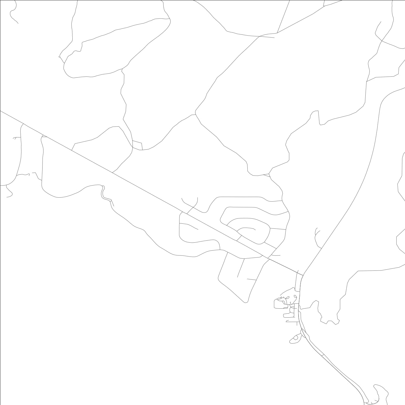 ROAD MAP OF HAMILTON BRANCH, CALIFORNIA BY MAPBAKES