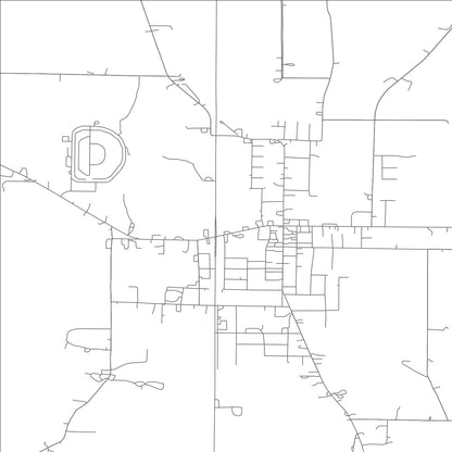 ROAD MAP OF LICKING, MISSOURI BY MAPBAKES