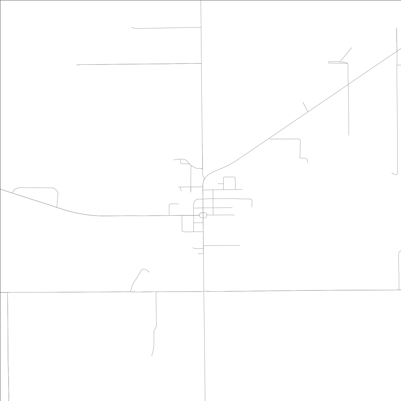 ROAD MAP OF HETTICK, ILLINOIS BY MAPBAKES