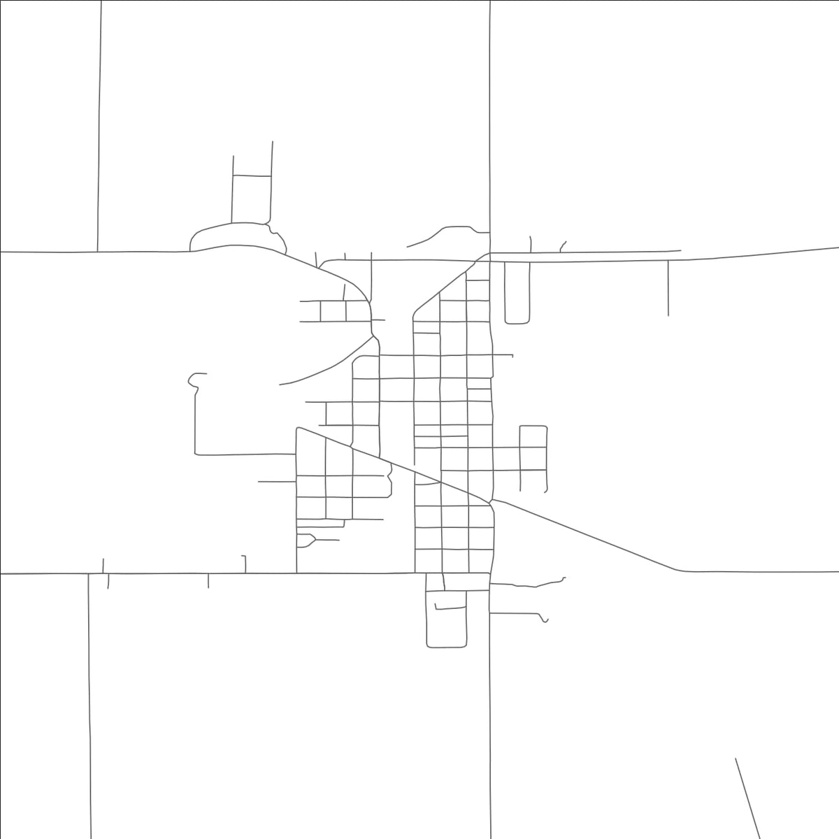 ROAD MAP OF LILBOURN, MISSOURI BY MAPBAKES