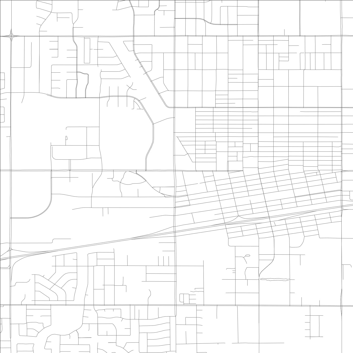 ROAD MAP OF HANFORD, CALIFORNIA BY MAPBAKES