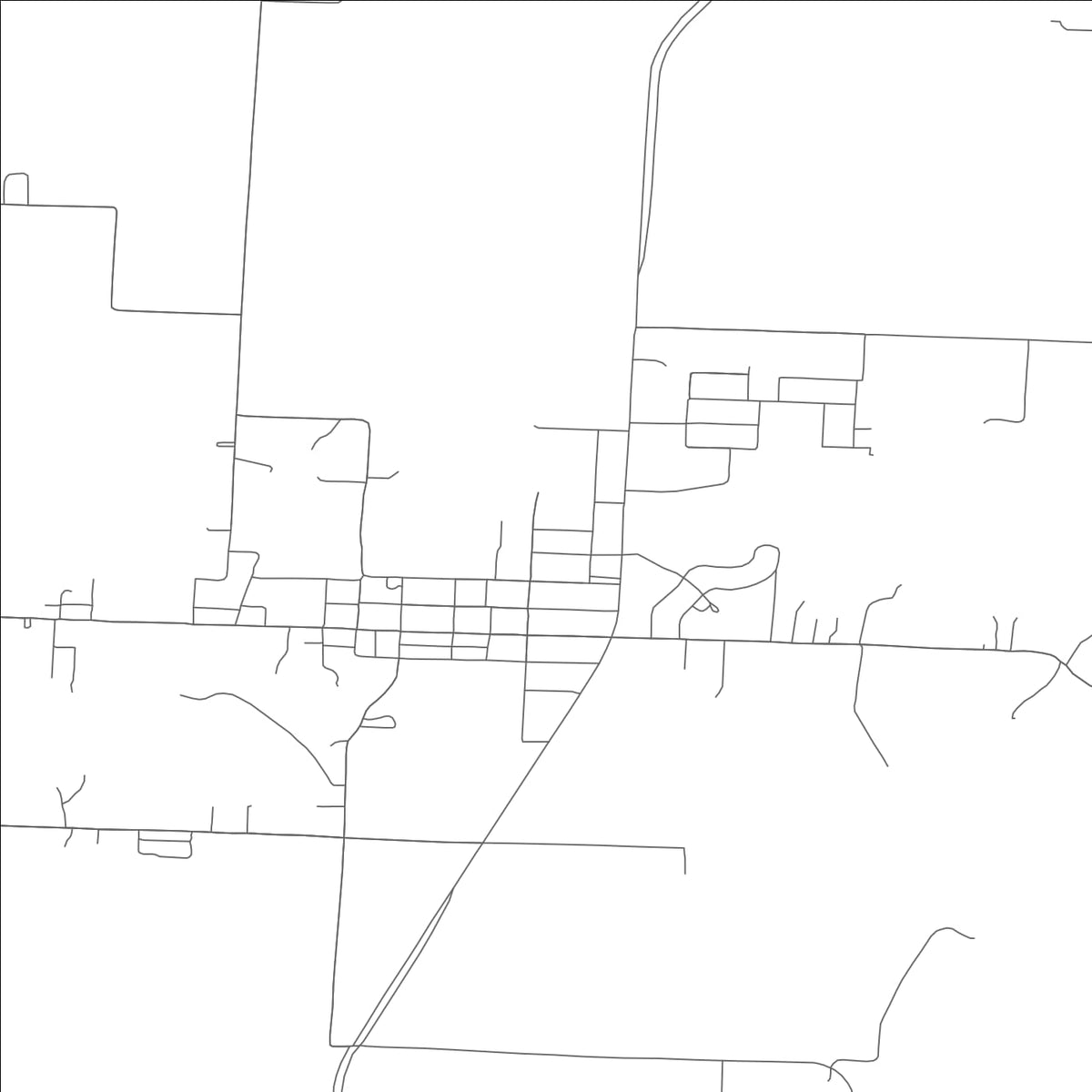 ROAD MAP OF LINCOLN, MISSOURI BY MAPBAKES