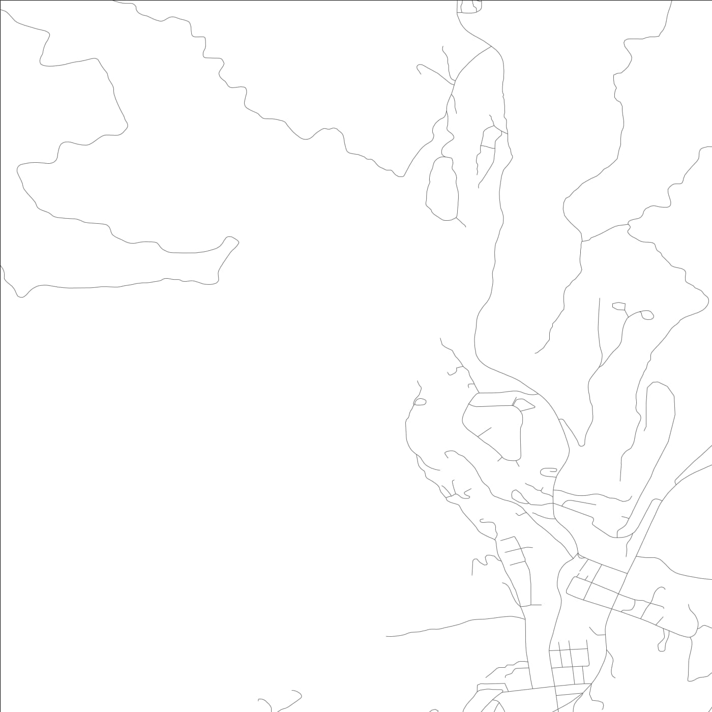 ROAD MAP OF HAPPY CAMP, CALIFORNIA BY MAPBAKES