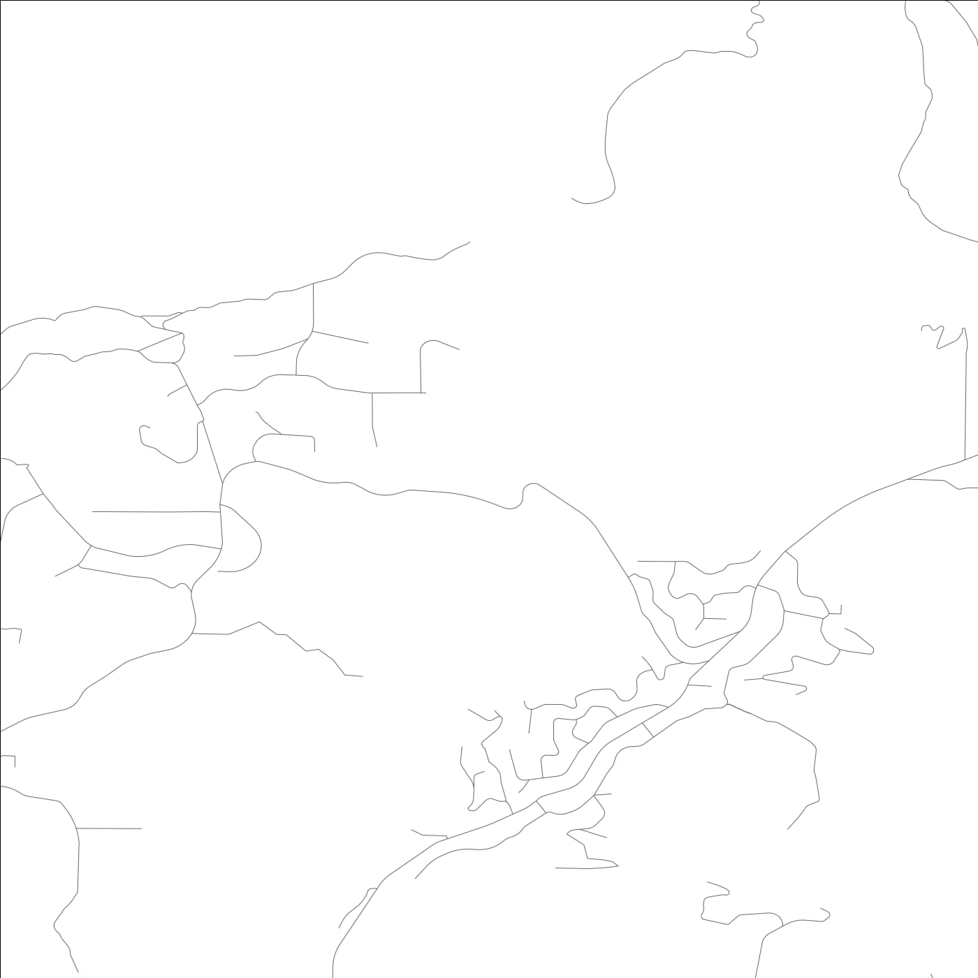 ROAD MAP OF HARBISON CANYON, CALIFORNIA BY MAPBAKES