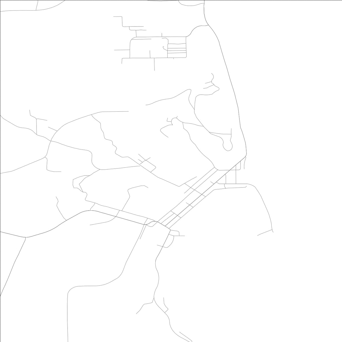 ROAD MAP OF MCGREGOR, LOWA BY MAPBAKES