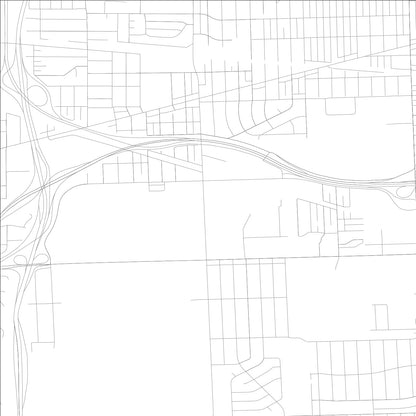 ROAD MAP OF HILLSIDE, ILLINOIS BY MAPBAKES