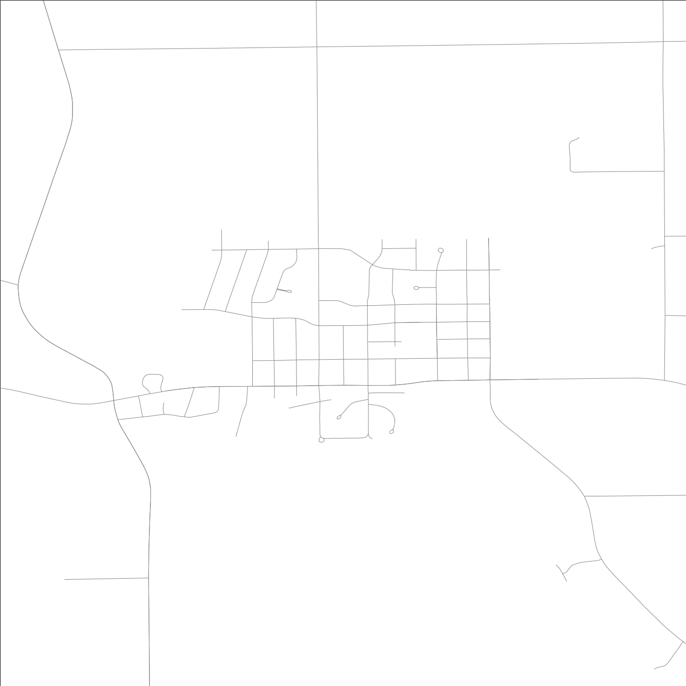 ROAD MAP OF HINCKLEY, ILLINOIS BY MAPBAKES