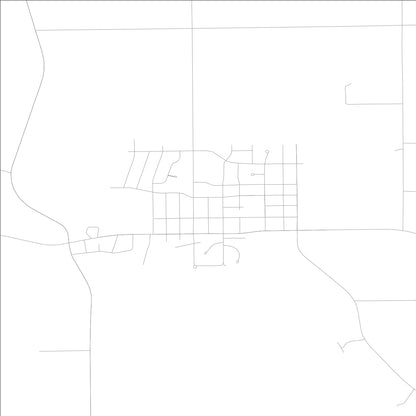 ROAD MAP OF HINCKLEY, ILLINOIS BY MAPBAKES