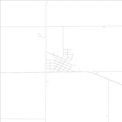 ROAD MAP OF HINDSBORO, ILLINOIS BY MAPBAKES