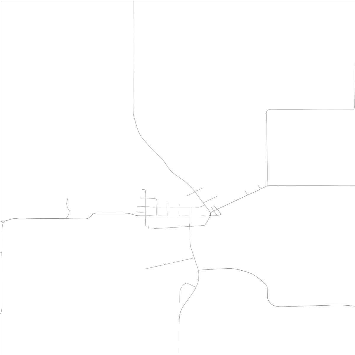 ROAD MAP OF MELROSE, LOWA BY MAPBAKES