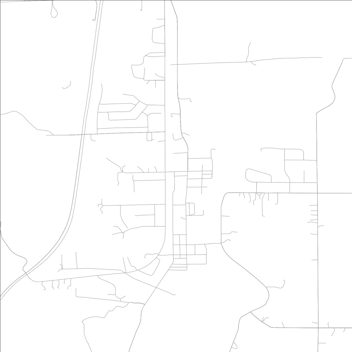 ROAD MAP OF BROOKLYN, INDIANA BY MAPBAKES