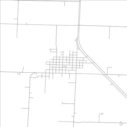 ROAD MAP OF LOWRY CITY, MISSOURI BY MAPBAKES
