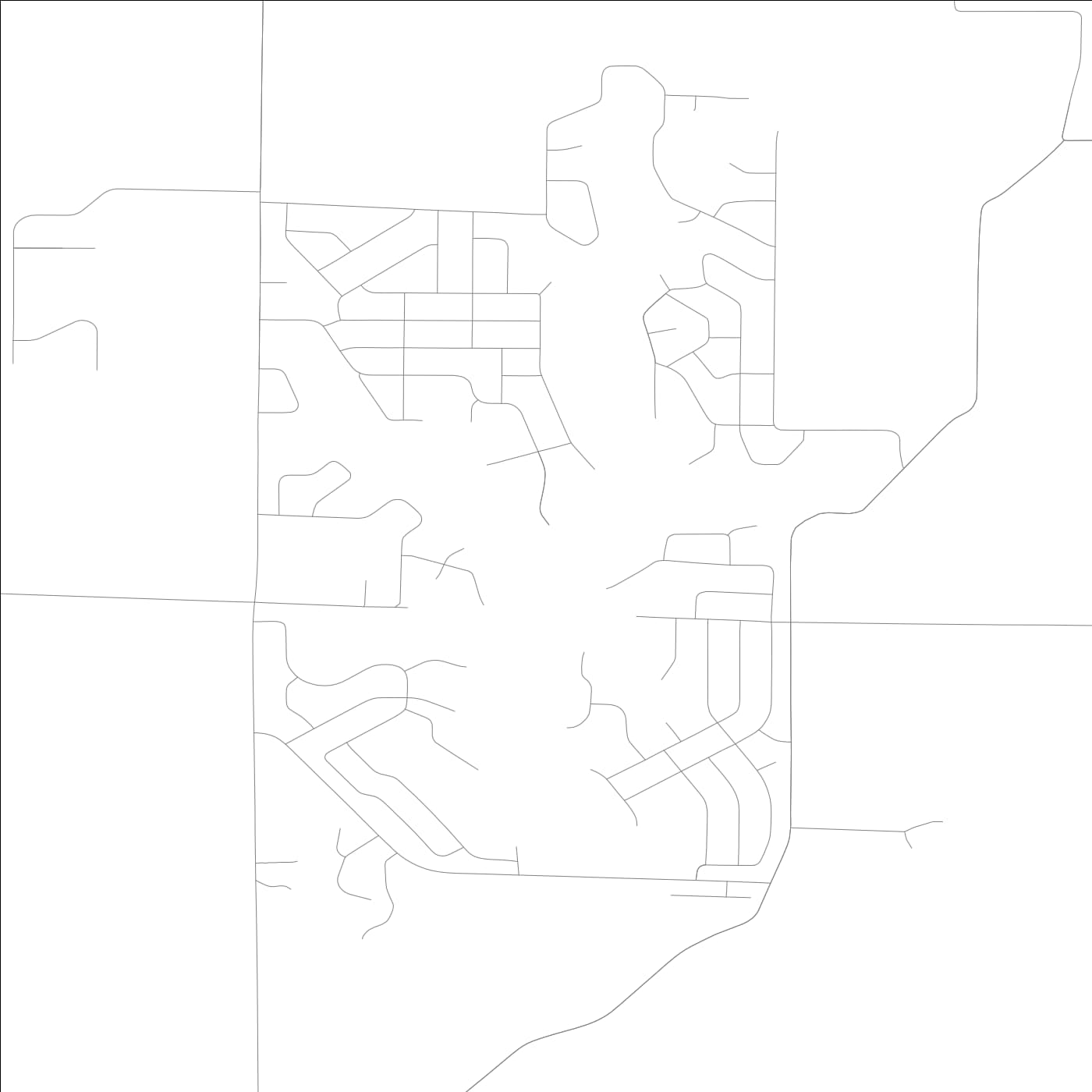 ROAD MAP OF HOLIDAY SHORES, ILLINOIS BY MAPBAKES