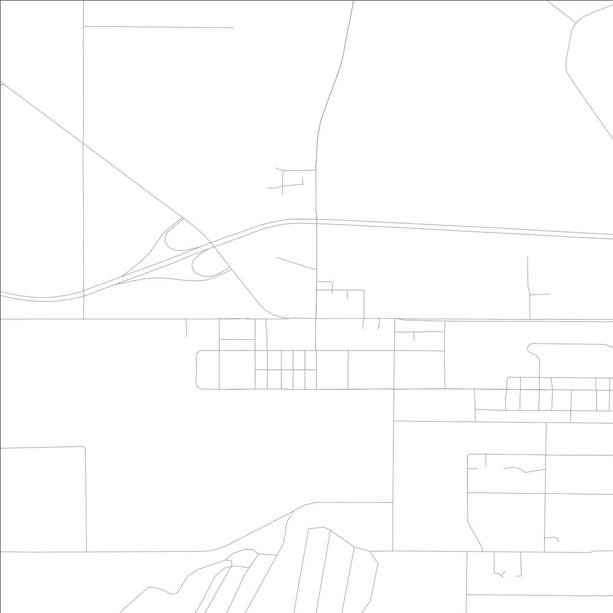 ROAD MAP OF MIDDLETOWN, LOWA BY MAPBAKES