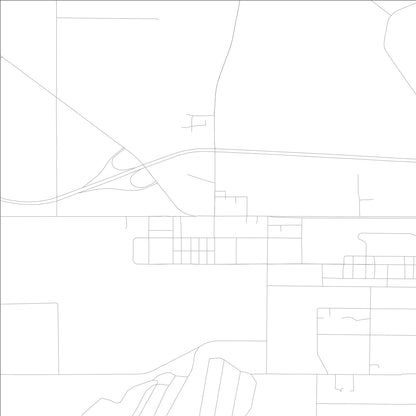 ROAD MAP OF MIDDLETOWN, LOWA BY MAPBAKES