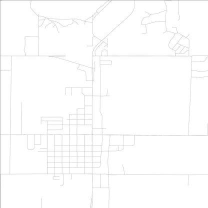 ROAD MAP OF MILFORD, LOWA BY MAPBAKES