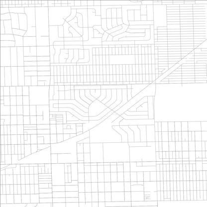 ROAD MAP OF HOMETOWN, ILLINOIS BY MAPBAKES