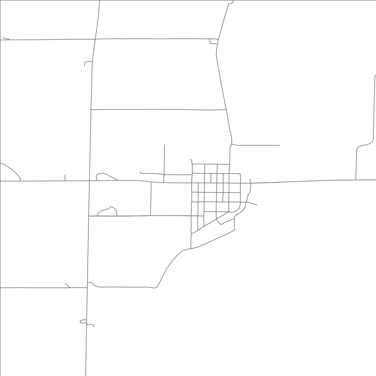 ROAD MAP OF MAITLAND, MISSOURI BY MAPBAKES