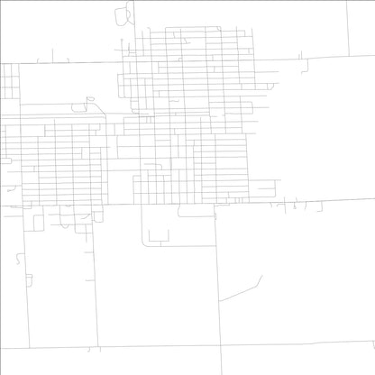 ROAD MAP OF HOOPESTON, ILLINOIS BY MAPBAKES