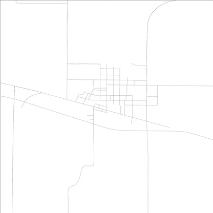 ROAD MAP OF MILTON, LOWA BY MAPBAKES