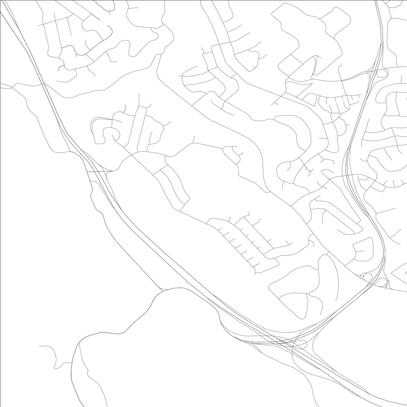 ROAD MAP OF HIGHLAND, CALIFORNIA BY MAPBAKES