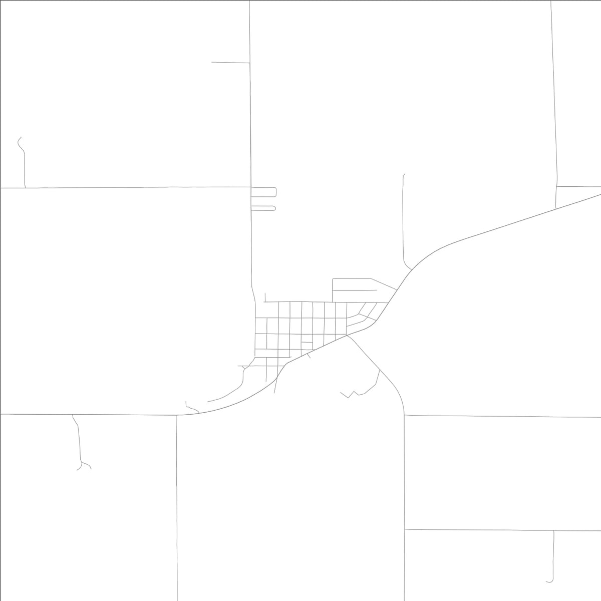 ROAD MAP OF MINDEN, LOWA BY MAPBAKES